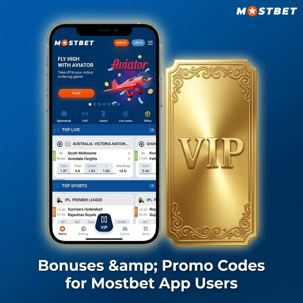 Mostbet app welcome bonus offer showing 125% up to 34,000 INR plus 250 free spins for new players