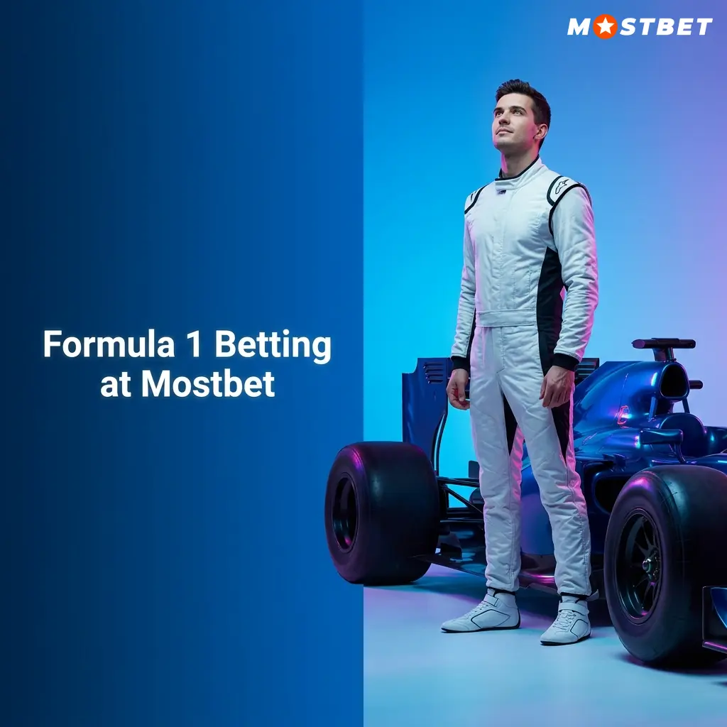 Formula 1 Grand Prix betting markets on Mostbet including race winner, fastest lap, and live wagering options