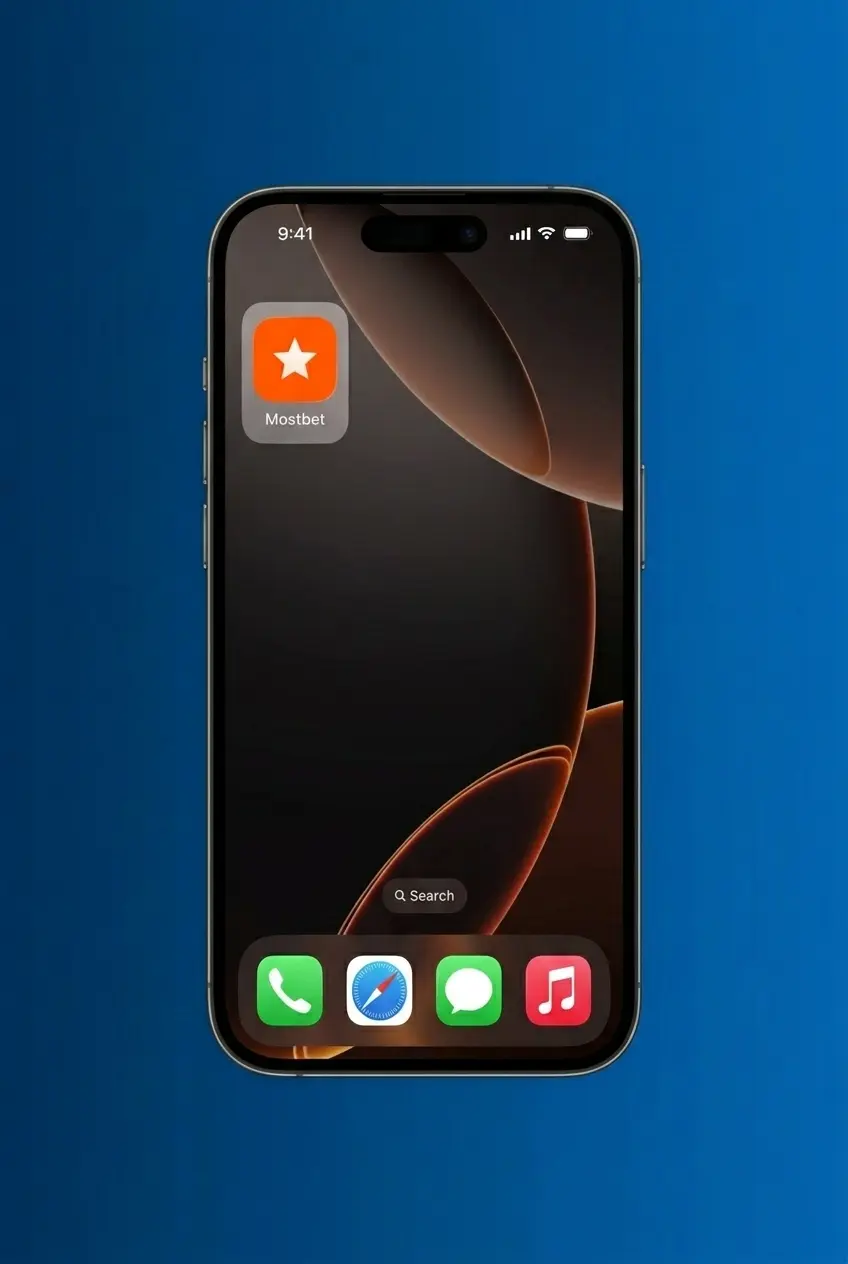 Mostbet iOS app download steps showing installation guide for iPhone with system requirements and compatible devices