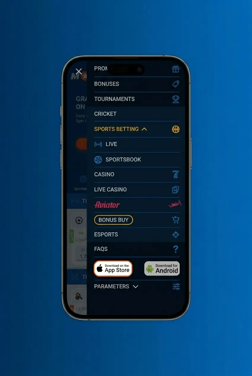 Mostbet iOS app download steps showing Safari security prompt and iPhone Device Management trust settings