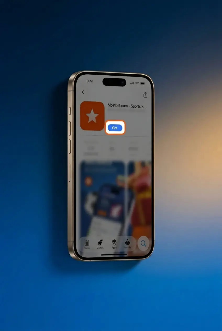 Mostbet iOS PWA installation 5-step guide showing Safari Share menu and Add to Home Screen process on iPhone