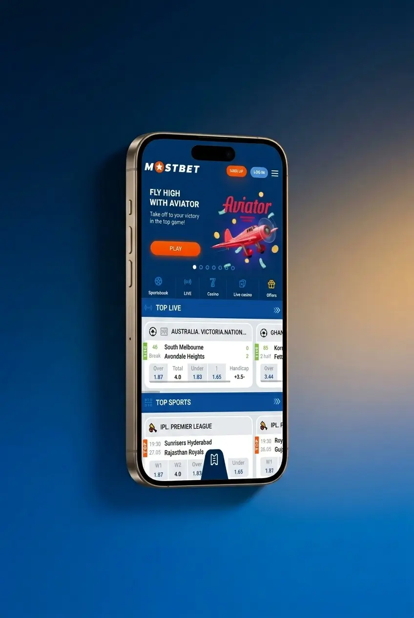 Mostbet iOS PWA installation 5 steps guide showing Safari Share menu and Add to Home Screen option on iPhone