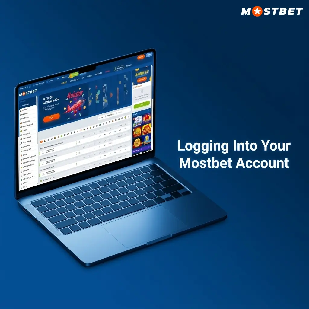 Mostbet account login page showing email or phone number field, password input, and two-factor authentication security option