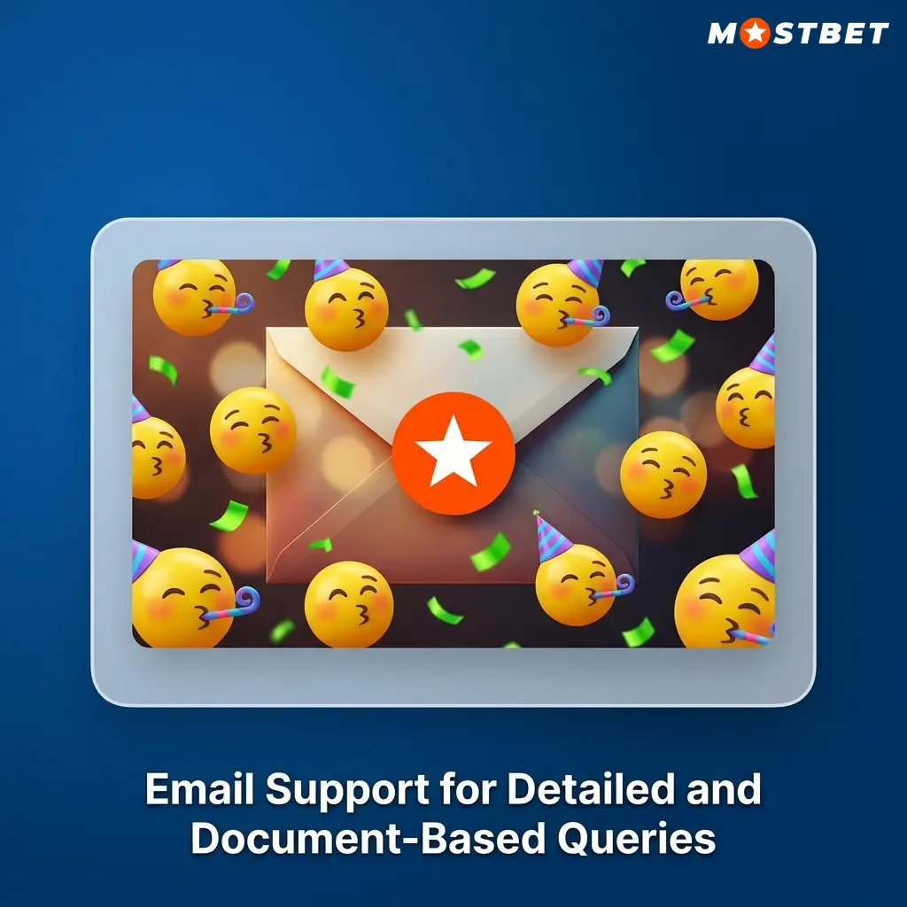 Mostbet email support for KYC verification, formal complaints, transaction disputes, and account closure requests via support@mostbet.com