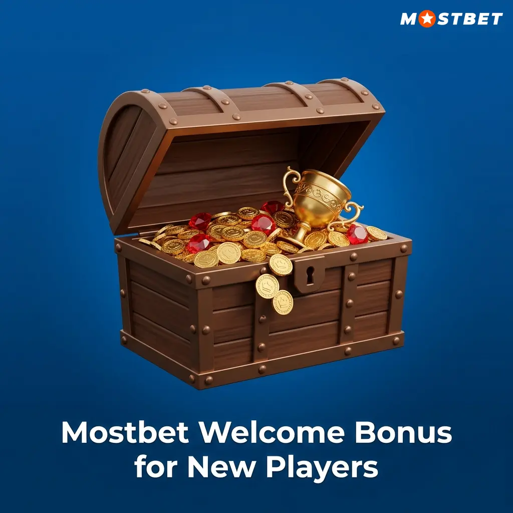 Mostbet welcome bonus for new players in India offering 125% deposit match up to 34,000 INR plus 250 free spins