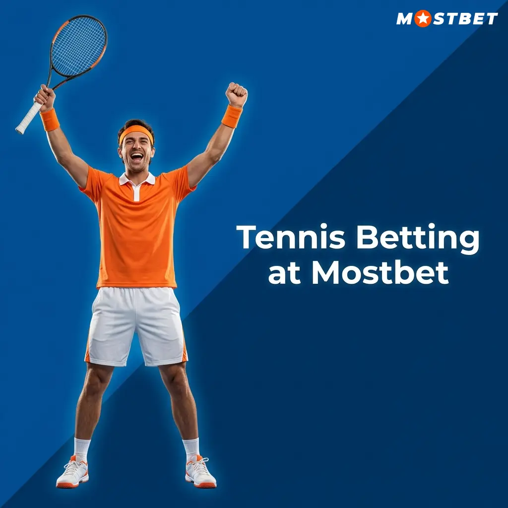 Tennis betting at Mostbet covering Grand Slams, ATP and WTA tours with live odds on every match and point